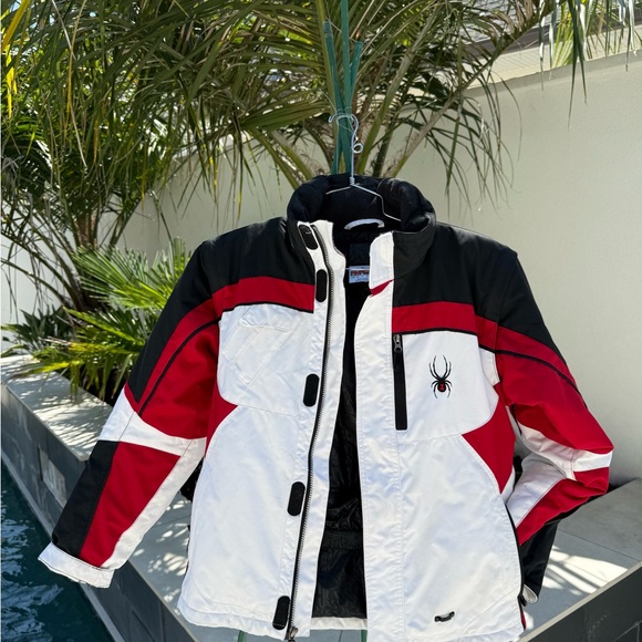 Spyder Black, Red, and White Winter Ski Jacket - Picture 1 of 10
